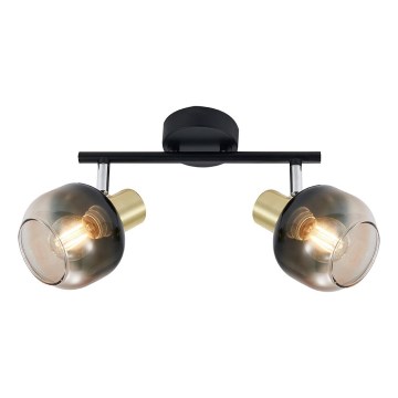 Prezent 27514 - Спот PEGAS 2xE14/40W/230V черен/опушен