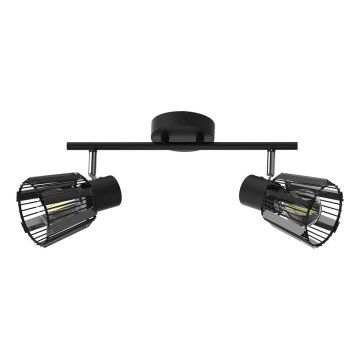 Prezent 27517 - Спот PONTEO 2xE27/40W/230V черен