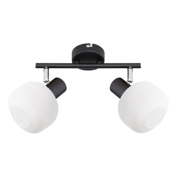 Prezent 27520 - Спот ARYA 2xE14/40W/230V черен/бял