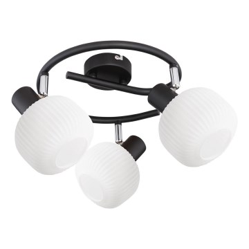 Prezent 27521 - Спот ARYA 3xE14/40W/230V черен/бял