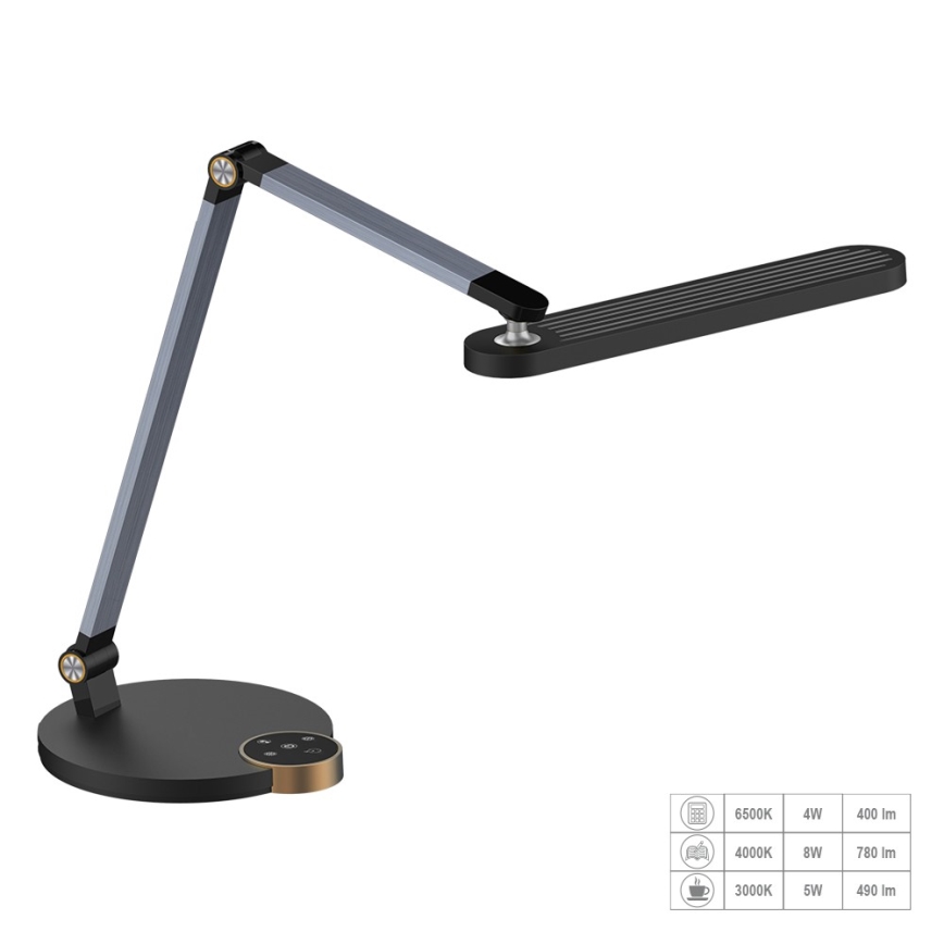 Prezent 31217 - LED Димируем докосване flexible настолна лампа VIVID LED/10W/230V 3000-6500K
