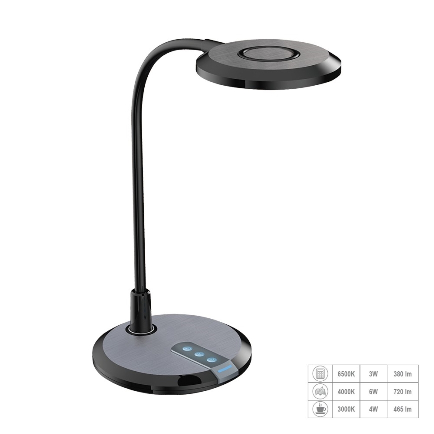 Prezent 31219 - LED Димируем докосване flexible настолна лампа PIXIE LED/7W/230V 3000-6500K