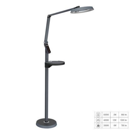 Prezent 31220 - LED Димируем докосване лампион SALSA LED/15W/230V USB