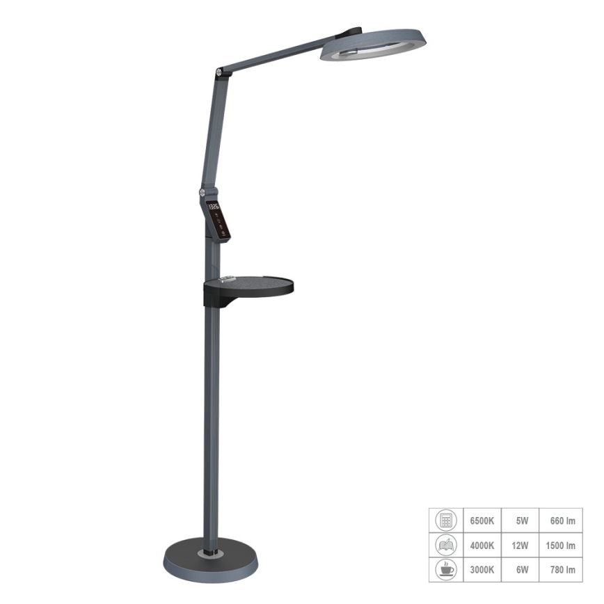 Prezent 31220 - LED Димируем докосване лампион SALSA LED/15W/230V USB