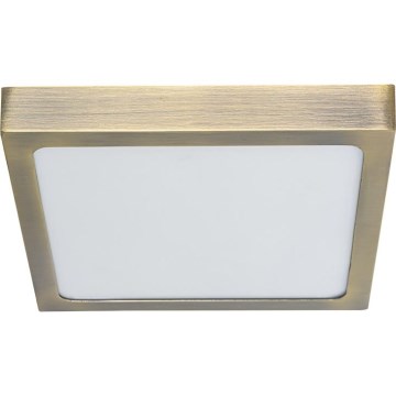 Prezent 49063 - LED Плафониера LENYS LED/15W/230V 4000K 17,5x17,5 см месинг