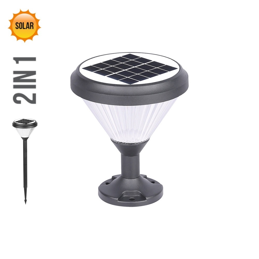 Prezent 65291 - LED Соларна лампа 2в1 AKRA LED/10W/3,2V IP65 2000 mAh