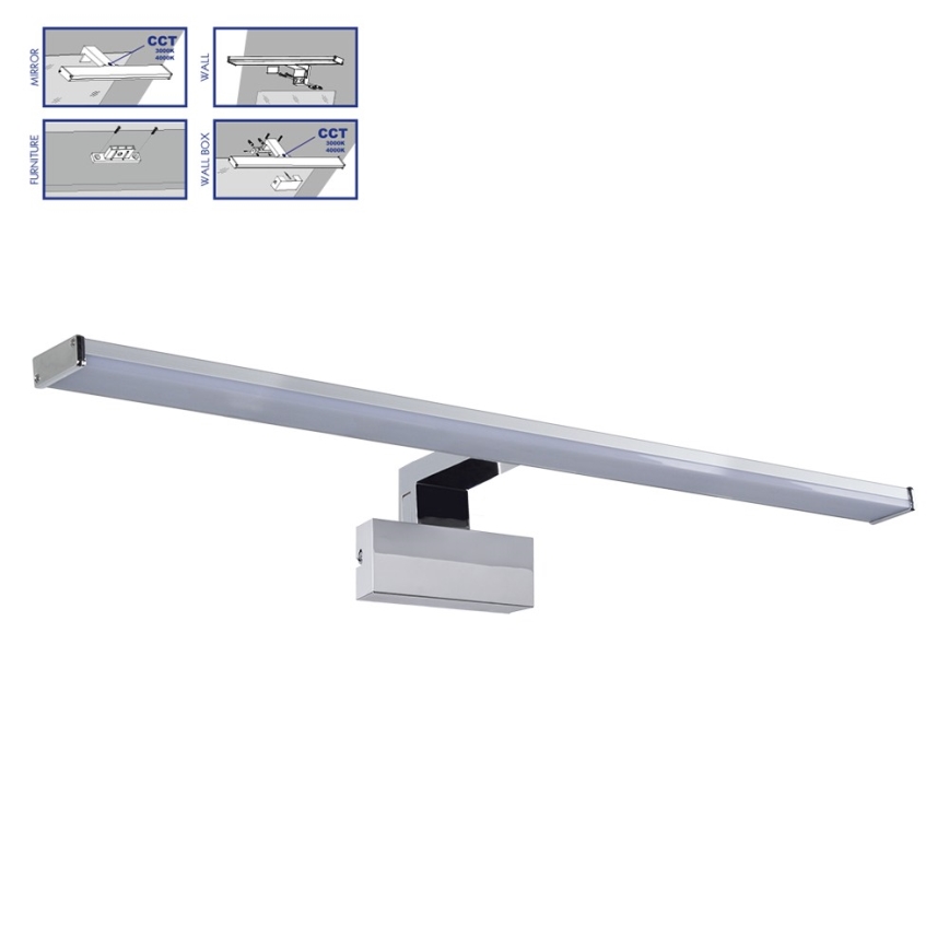 Prezent 70228 - LED Лампа за огледало в баня TREMOLO PLUS LED/12W/230V IP44 3000/4000K 78 см