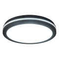 Prezent 70334 - димируемо LED външно таванно осветително тяло GARDEN LED/20W/230V 3000/4000/6000K IP65 диам. 23 см черно