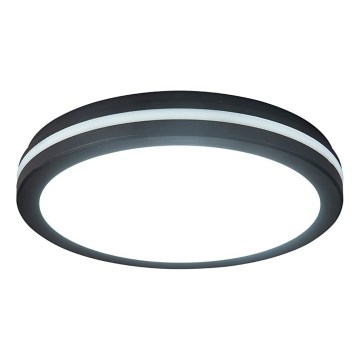 Prezent 70334 - димируемо LED външно таванно осветително тяло GARDEN LED/20W/230V 3000/4000/6000K IP65 диам. 23 см черно