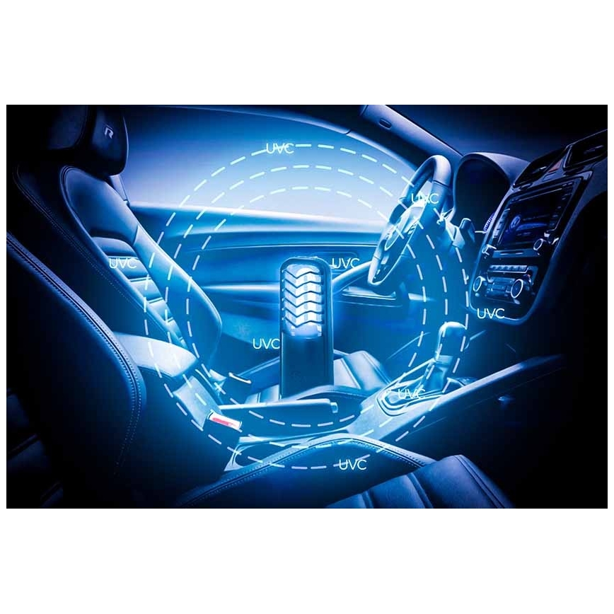 Prezent 70422 - Преносима бактерицидна лампа за дезинфекция UVC/2,5W/5V USB