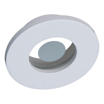 Prezent 71114 - Вградено таванно осветително тяло за баня FAY 1xGU10/50W/230V Ø 8,5 cm IP44 бяло