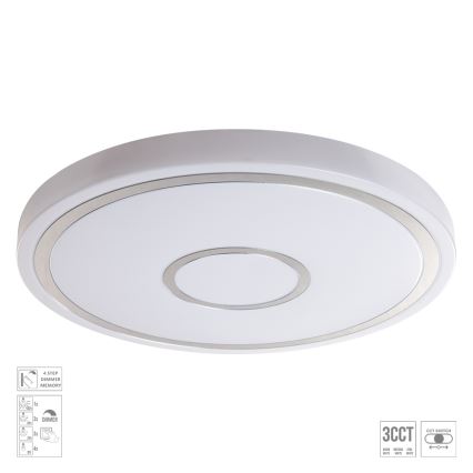 Prezent 71342 - димируемо таванно LED осветително тяло MOZAN LED/40W/230V 3000/4000/6500K Ø 48 см, бяло