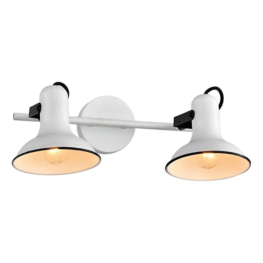 Prezent 75474 - Спот аплик ANDORA 2xE14/40W/230V бял