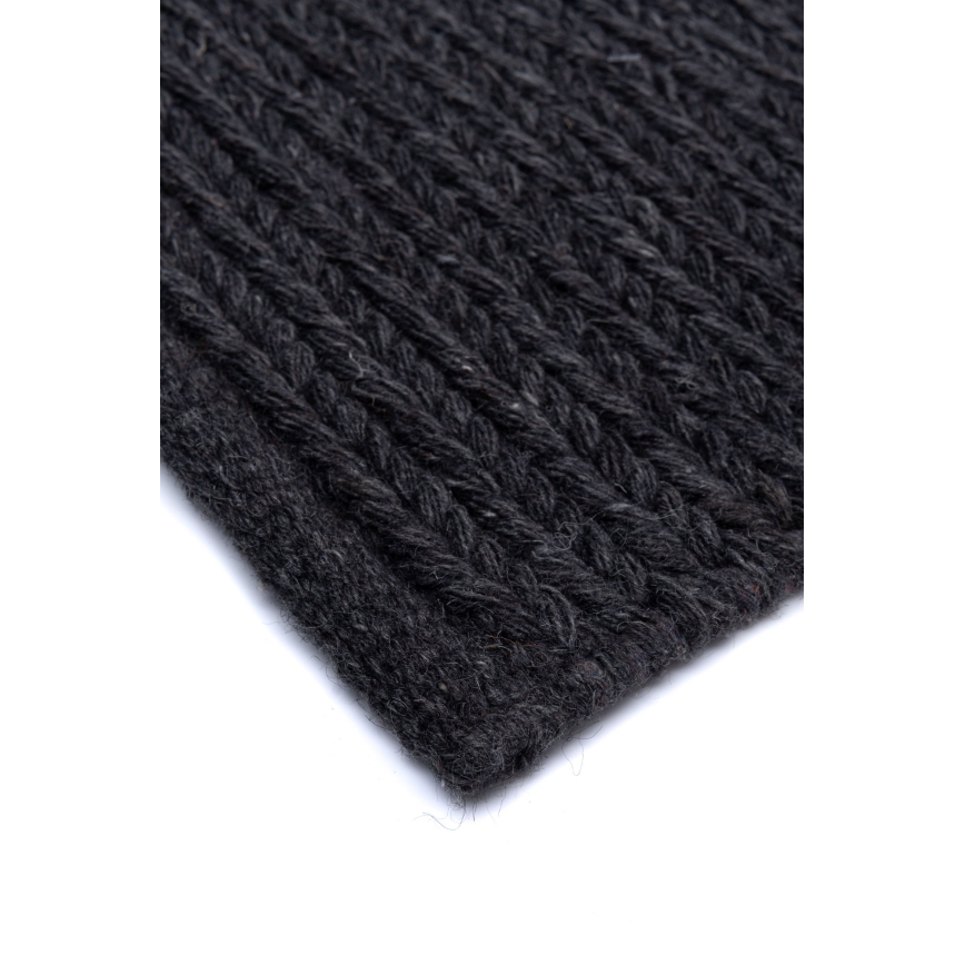 Природен килим FIR WOOL 160x230 cm 2600 g/m2 антрацит