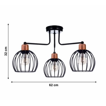 Прикрепен полилей CELTA 3xE27/40W/230V