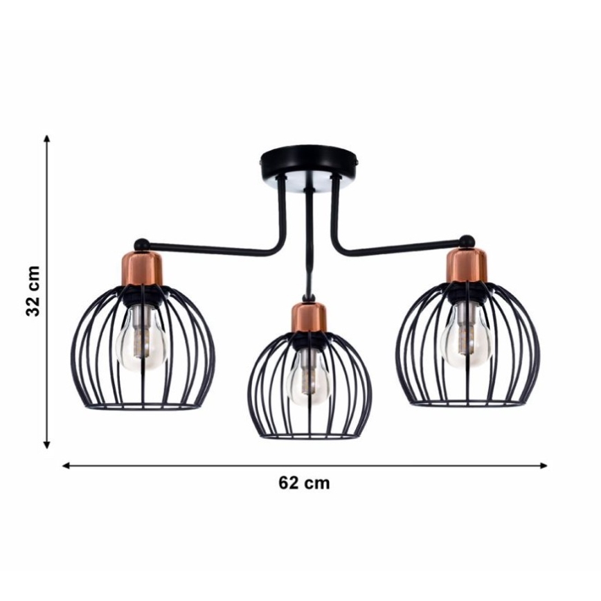 Прикрепен полилей CELTA 3xE27/40W/230V