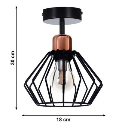 Прикрепен полилей PORTO 1xE27/40W/230V