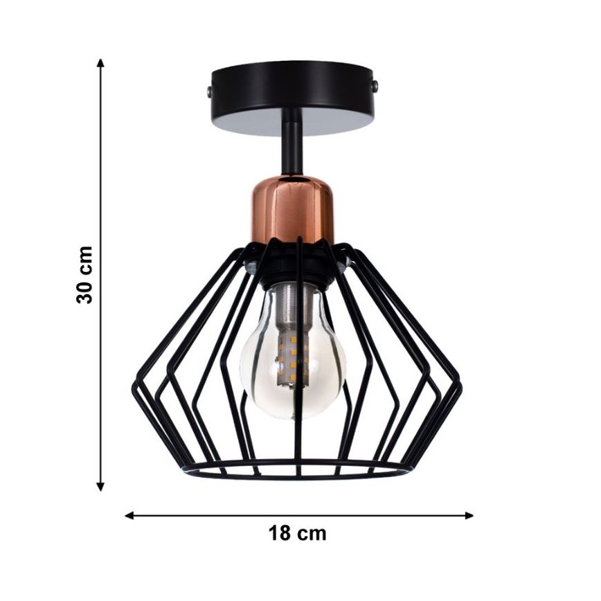 Прикрепен полилей PORTO 1xE27/40W/230V