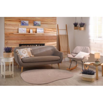 Противохлъзгащ килим LOREN 120x170 см бежов