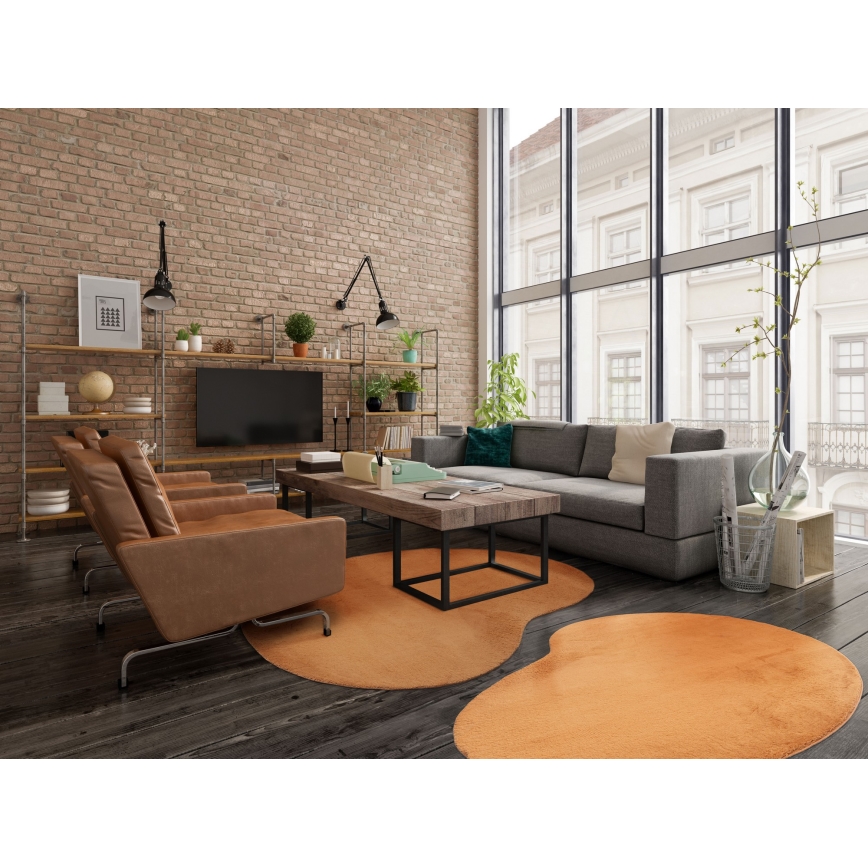 Противохлъзгащ килим LOREN 160x230 см оранжев