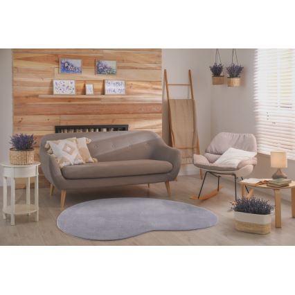 Противоплъзгащ килим LOREN 160x230 см сив