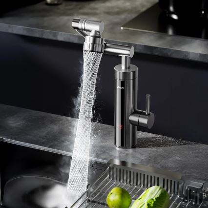 Проточен бойлер с LED дисплей 3000W/230V IPX4 антрацит