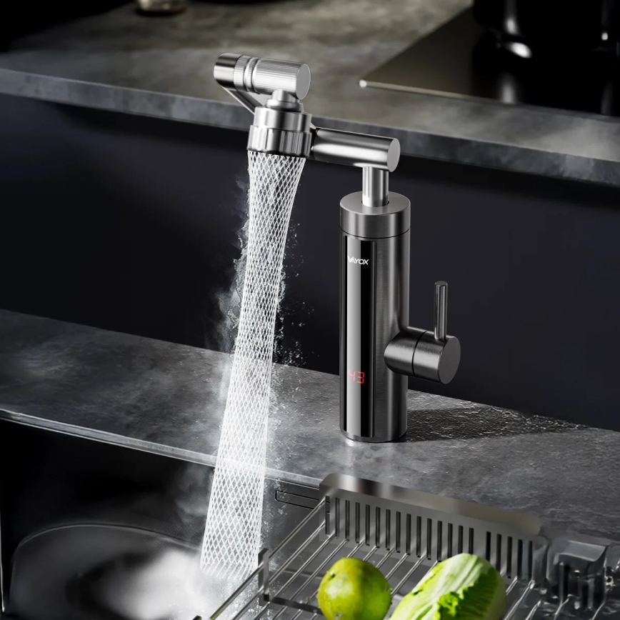 Проточен бойлер с LED дисплей 3000W/230V IPX4 антрацит