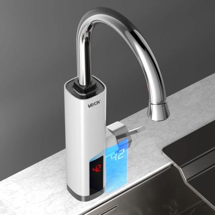 Проточен бойлер с LED дисплей 3000W/230V IPX4 бял