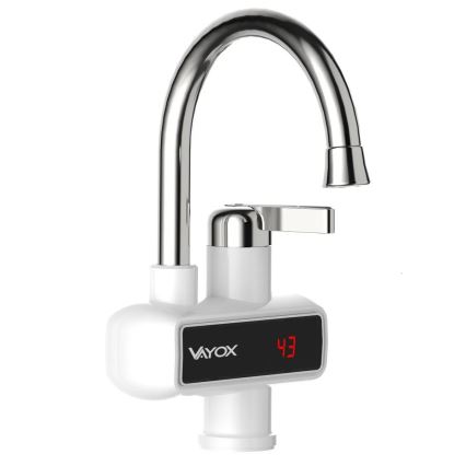 Проточен бойлер с LED дисплей 3000W/230V IPX4 бял