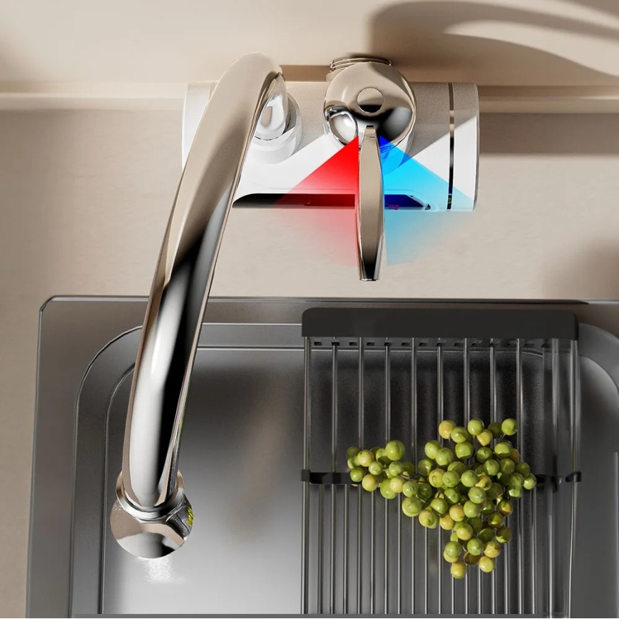 Проточен бойлер с LED дисплей 3000W/230V IPX4 бял