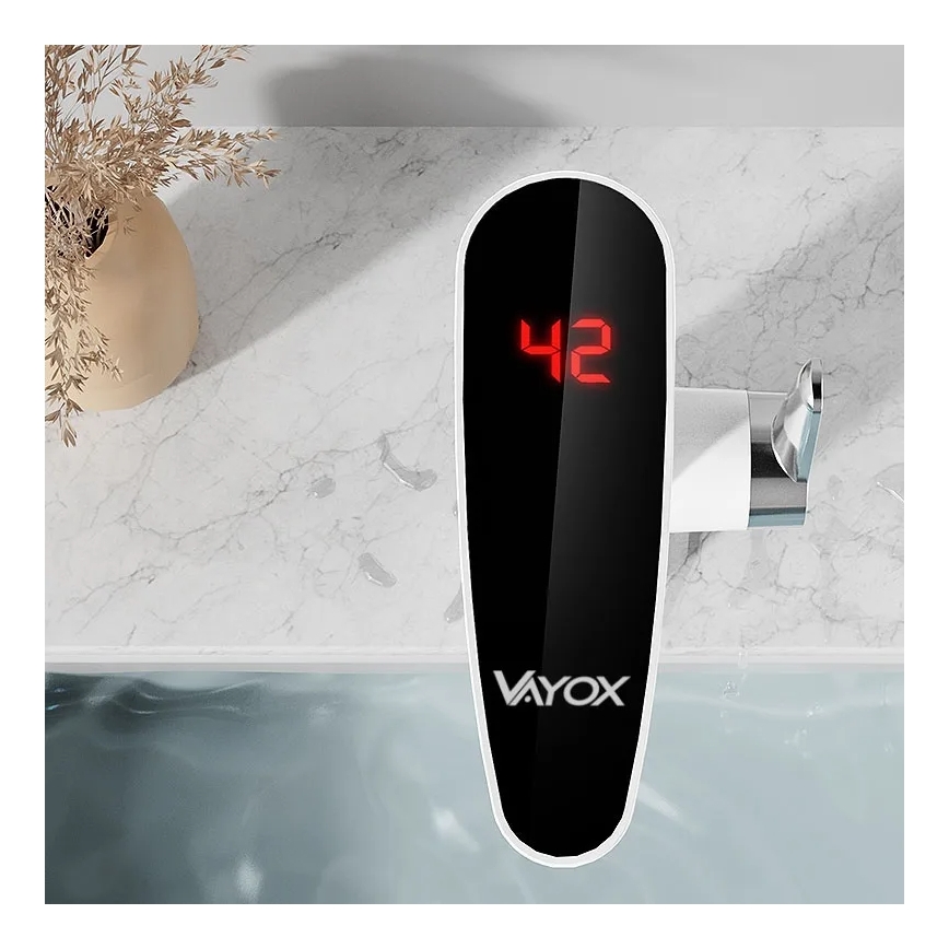 Проточен бойлер с LED дисплей 3000W/230V IPX4 бял