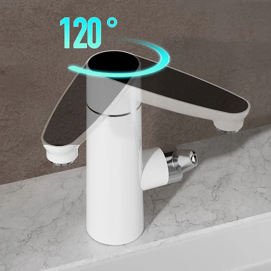 Проточен бойлер с LED дисплей 3000W/230V IPX4 бял