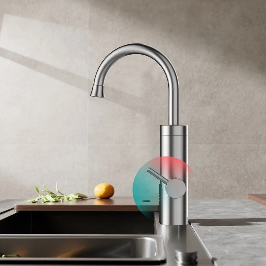 Проточен бойлер с LED дисплей 3000W/230V IPX4 неръждаем