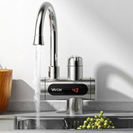 Проточен бойлер с LED дисплей 3000W/230V IPX4 неръждаем