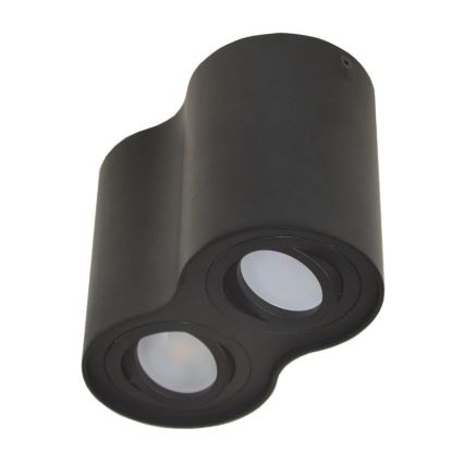 Прожектор, луна SIROCO 2xGU10/30W/230V черна