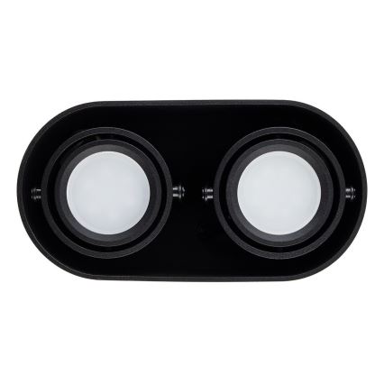 Прожектор, луна SIROK 2xGU10/30W/230V черна