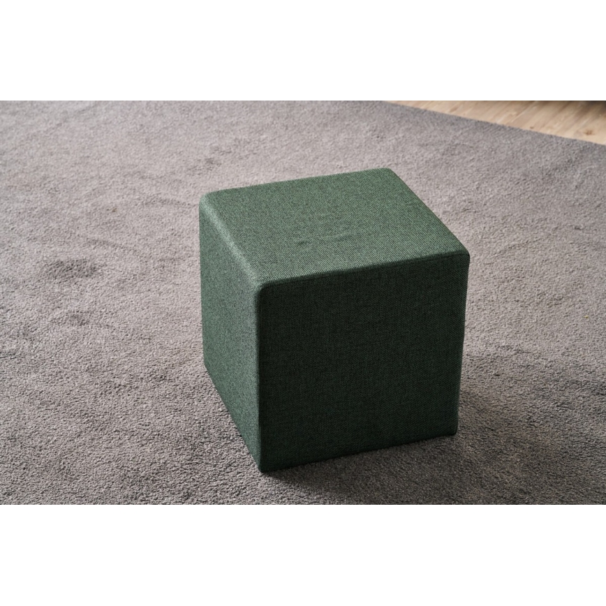 Пуф CUBI 40x40 см в зелен цвят