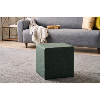 Пуф CUBI 40x40 см в зелен цвят