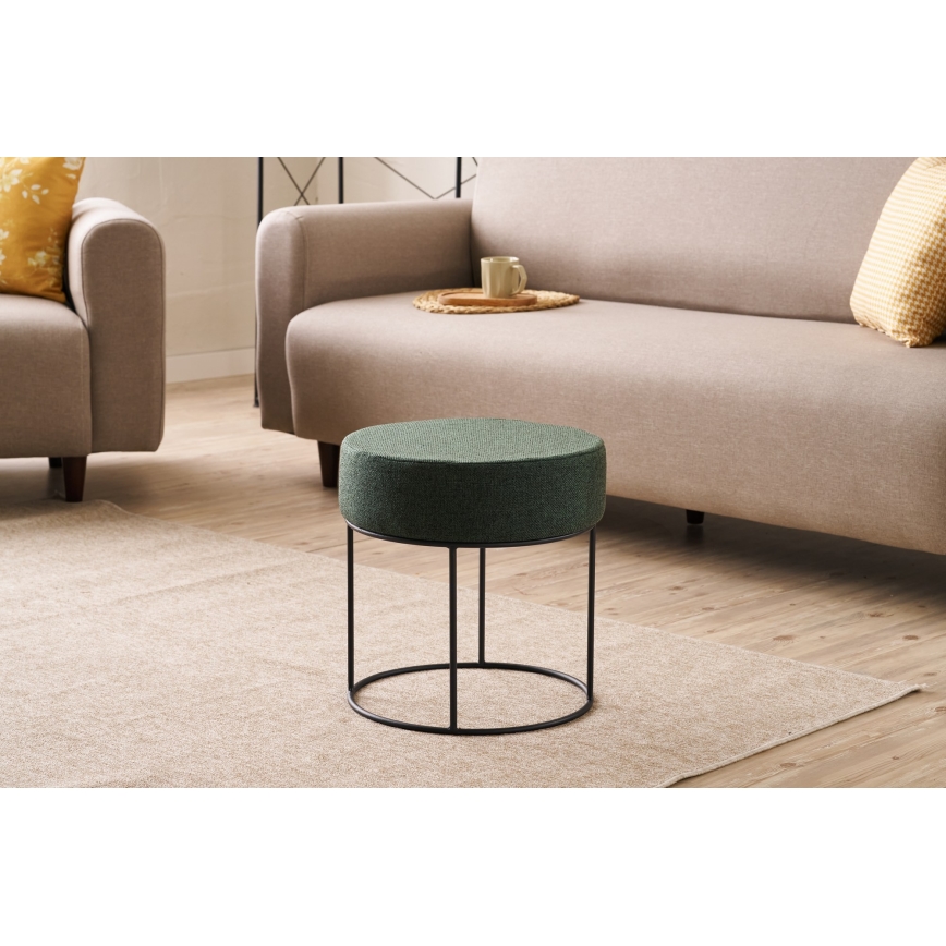 Пуф RELO, Ø 40 см, зелен