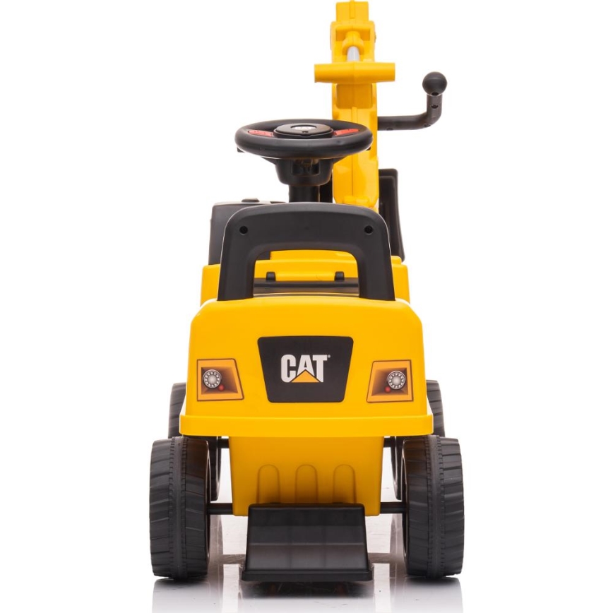Push автомобил екскаватор CAT 2xAA жълти/черен