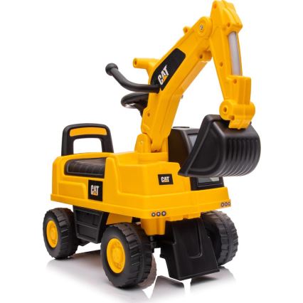 Push автомобил екскаватор CAT 2xAA жълти/черен