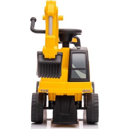 Push автомобил екскаватор CAT 2xAA жълти/черен