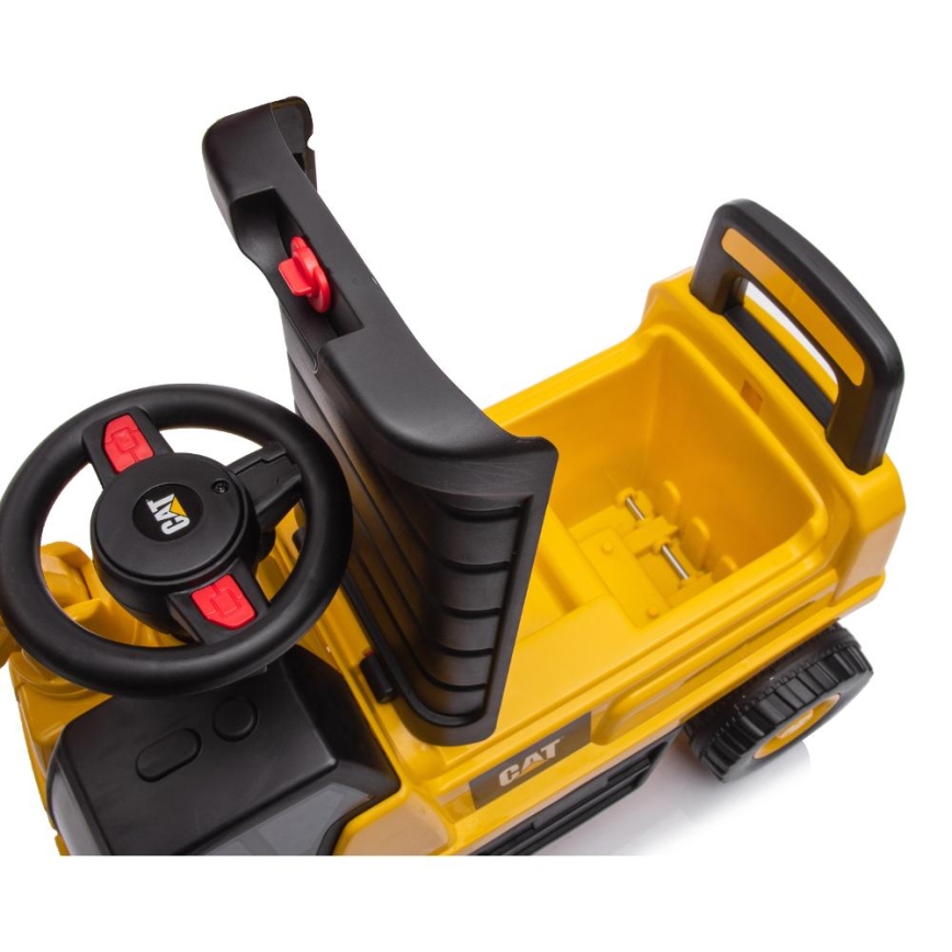 Push автомобил екскаватор CAT 2xAA жълти/черен