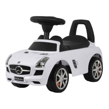 Push автомобил Mercedes 2xAA бял/черен