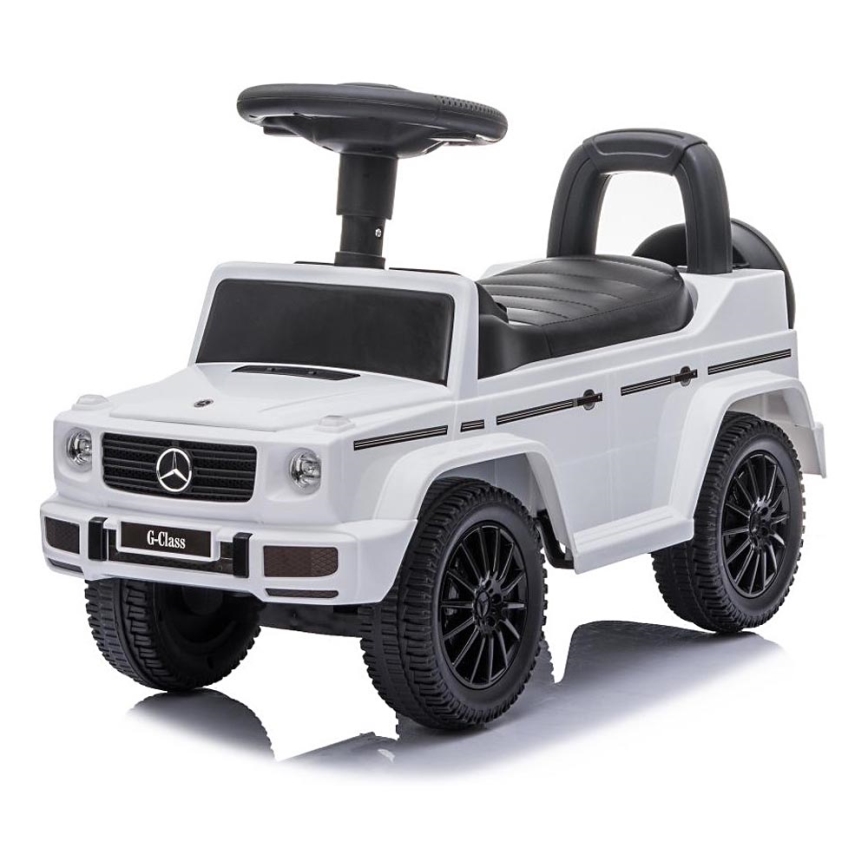 Push автомобил Mercedes G350d 2xAA бял/черен