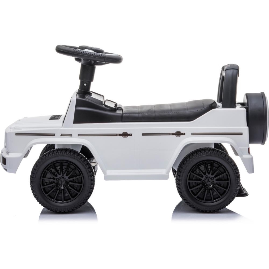 Push автомобил Mercedes G350d 2xAA бял/черен