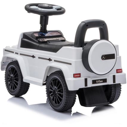 Push автомобил Mercedes G350d 2xAA бял/черен