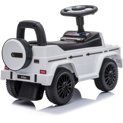 Push автомобил Mercedes G350d 2xAA бял/черен