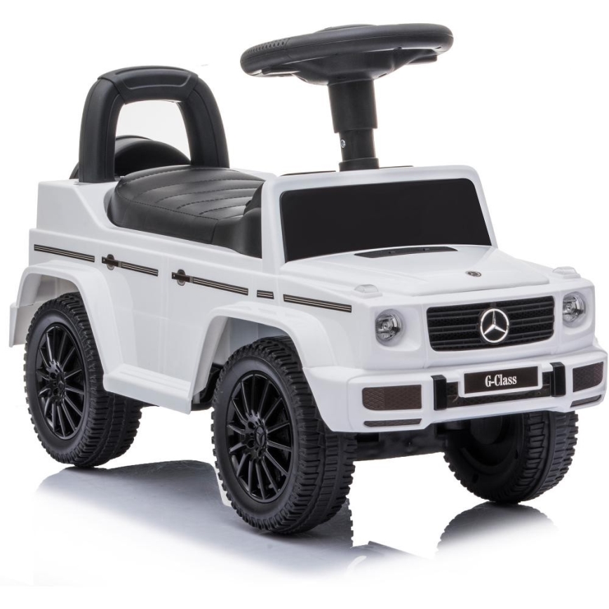 Push автомобил Mercedes G350d 2xAA бял/черен