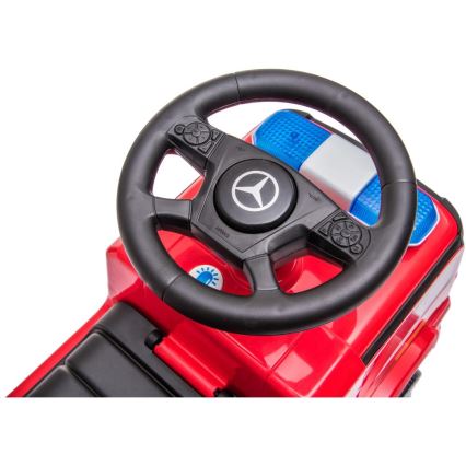 Push автомобил Mercedes Пожарникарски автомобил 2xAA червен